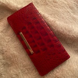 Brahmin Red Crocodile Skin Wallet